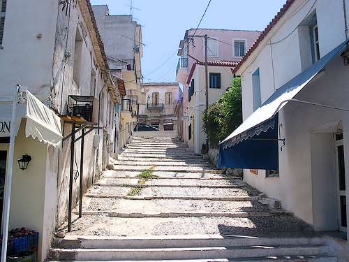Typická řecká ulička